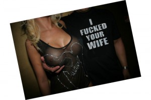 Your wife lover is boasting of fucking her.